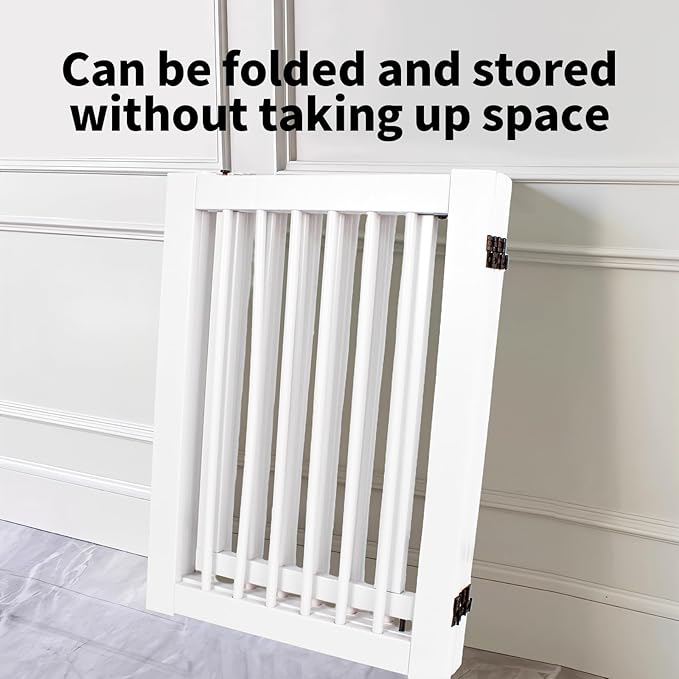 Wooden Freestanding Pet Gate, Pet Gate - Image 4