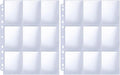 HERKKA Trading Card Sleeve Pages, 200 Pack 9 Pocket Album Pages 11 Holes Fit 3 by HERKKA