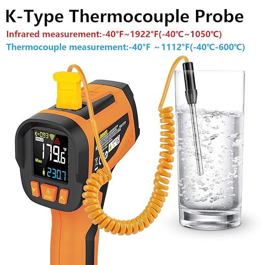 -40℉ to 1922℉ TEMIRUP Infrared Thermometer Temperature Gun - Image 2