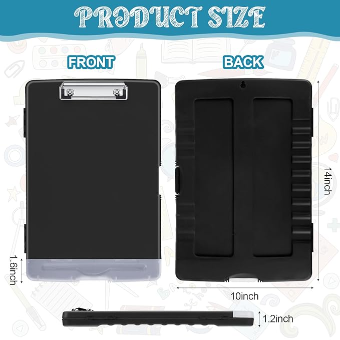 Crtiin 6 Pcs Plastic Clipboard - Image 2