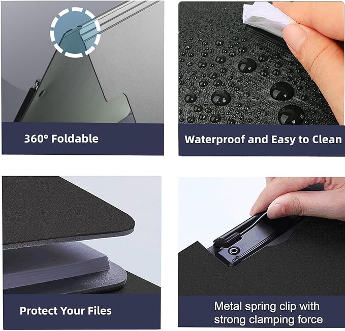 Clipboard Folder, 6 Pack A4 Foldable Clipboards File Folder Flip Writing Pad - Image 6