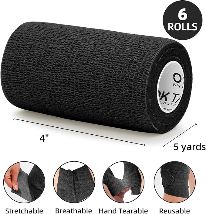 OK TAPE Self Adherent Cohesive Bandages Wrap - Image 2