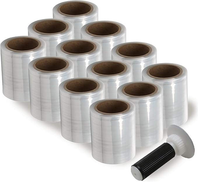 5" x 1000' ROLLS HAND STRETCH SHRINK WRAP 12 Rolls/cs by The Boxery - Image 3