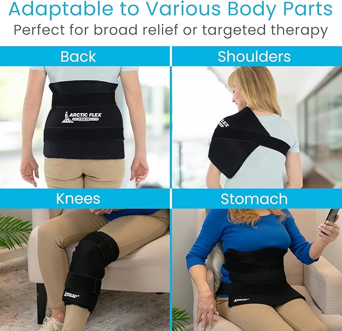 Arctic Flex Large Ice Packs for Injuries Reusable Durable Gel Soft Ice Pack for - Image 3
