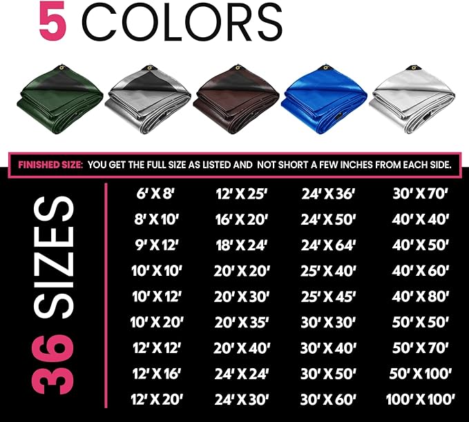 PROTARP Extreme Heavy Duty 22 Mil Tarp Cover, Waterproof, UV Resistant - Image 3