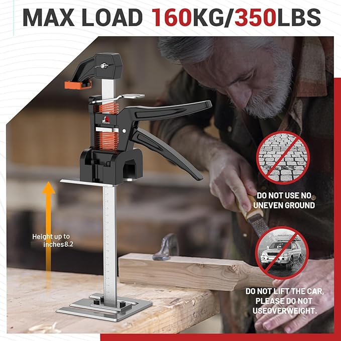 Labor Saving Handle 2 Pack, 12 in Construction Jack, Load 440LBS - Image 5