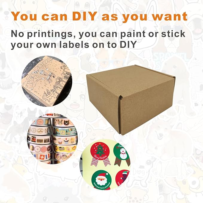 50 Pack 4x4x2'' Small Shipping Boxes, Corrugated Cardboard Mailers - Image 4