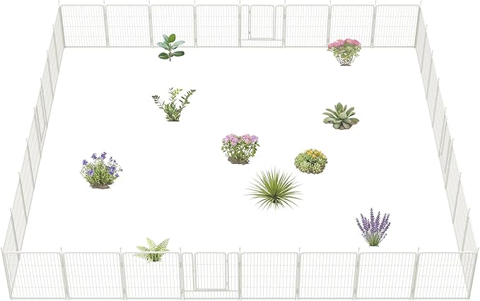 FXW Garden Fence Outdoor for The Yard – 32in x 72.9ft Heavy Duty Metal Animal by FXW