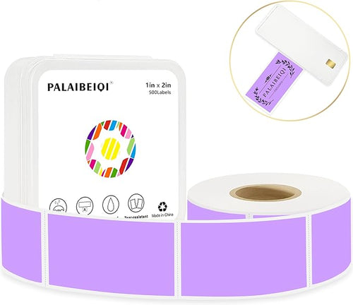1x2 Inch Thermal Labels, Waterproof Removable Blank Stickers by Palaibeiqi