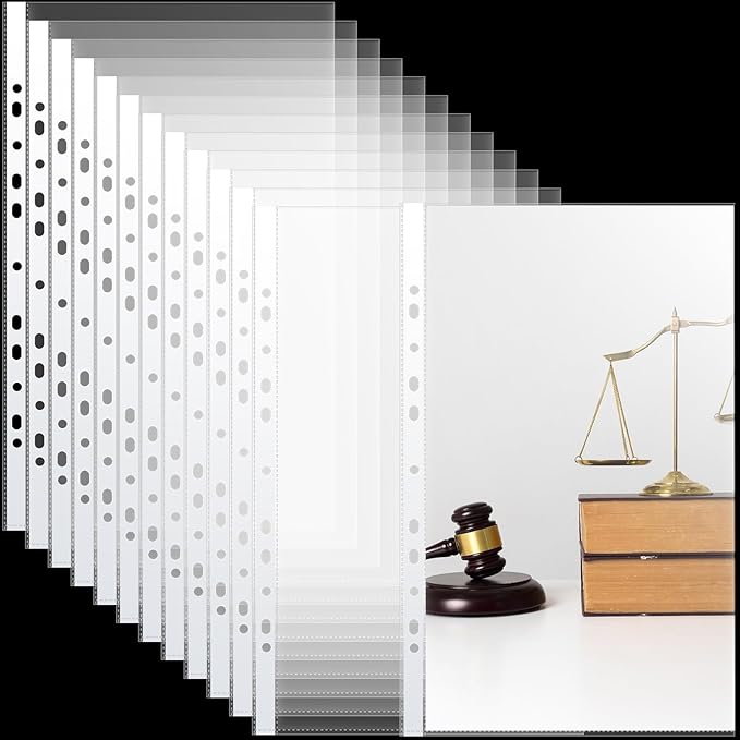200 Pcs 8.5 x 14 Legal Size Heavyweight Clear Sheet Protectors, Heavy Duty by Gilprop