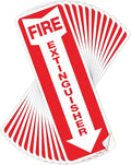 12 Pack Fire Extinguisher Sign, Fire Extinguisher Arrow Safety Signs, Self by GicnKeuz