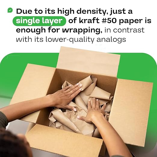 Brown Kraft Paper Roll 12" x 8640" - Image 7