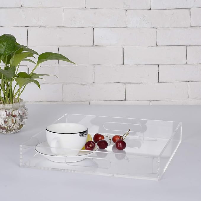 Clear Sturdy Acrylic Serving Tray - Image 7