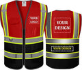 Custom Mesh Safety Vest Customized Logo Class2 High Visibility Reflective Vest by BeautyWill