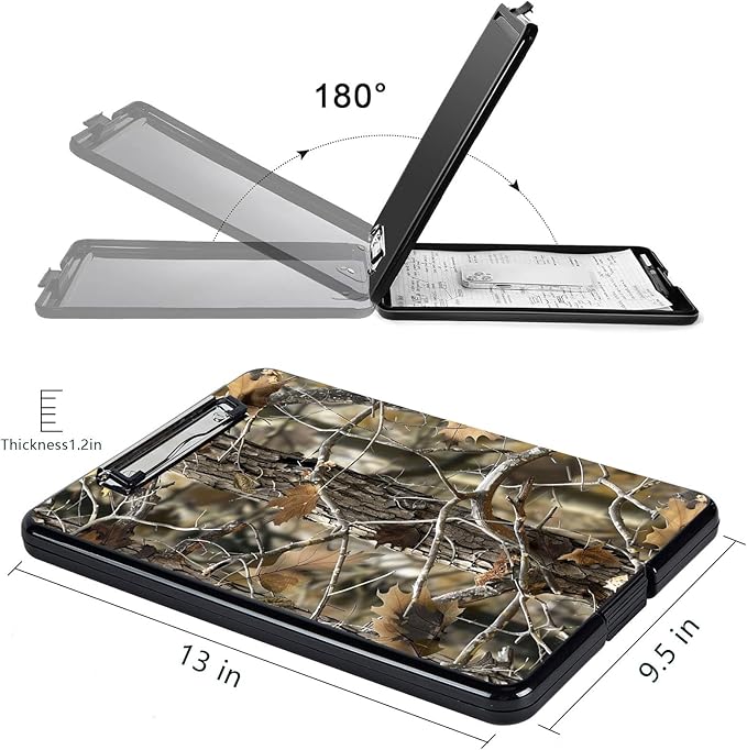 Clipboard with Storage, High Capacity Plastic Storage Clipboard with Pen Holder - Image 2