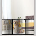 Extra Wide Baby Gate 30.11-77.36", Ultra Narrow 1.37" Spacing Dog Gate indoor by AIKSIWAI