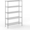 18" Deep x 48" Wide x 74" Height Wire Shelving Kit | 5-Tier | NSF Commercial by Regal+Altair
