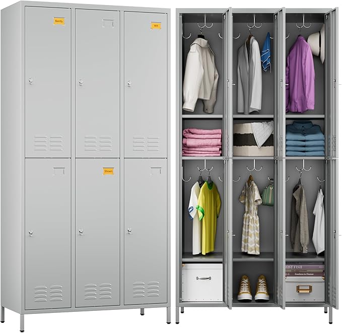Employees Locker, 72 inch Tall Metal Storage Locker - Image 8