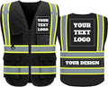 BeautyWill Custom Safety Vest Logo Class 2 High Visibility Reflevtive Vest by BeautyWill