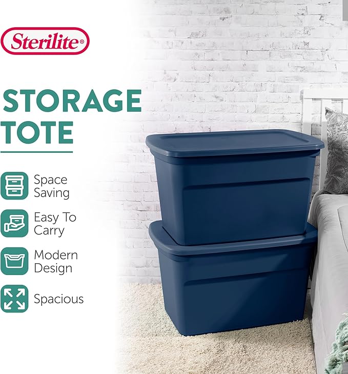 Sterilite 24-Pack Tote, Plastic Storage Bins - Image 2