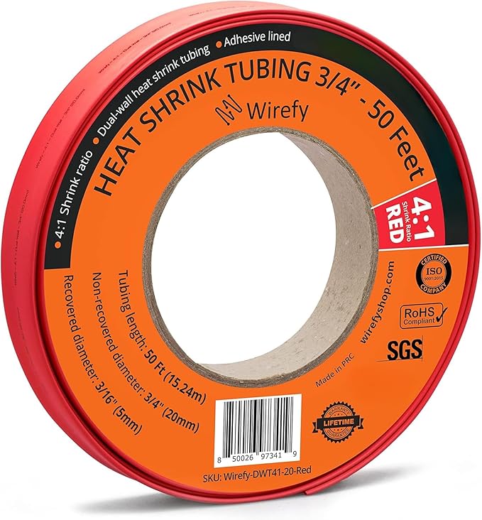 Wirefy 3/4" Heat Shrink Tubing by Wirefy
