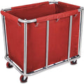 10 Bushels Laundry Cart Commercial/Home, Heavy Duty Large Stainless Steel by LORQING