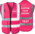 Personalized Safety Vest Custom High Vis Vest Customize Logo Safety Vest by Unknown