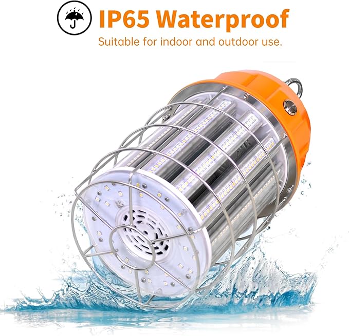 100W LED Temporary Work Light, 5000K 13000Lm Portable Work Lights - Image 3