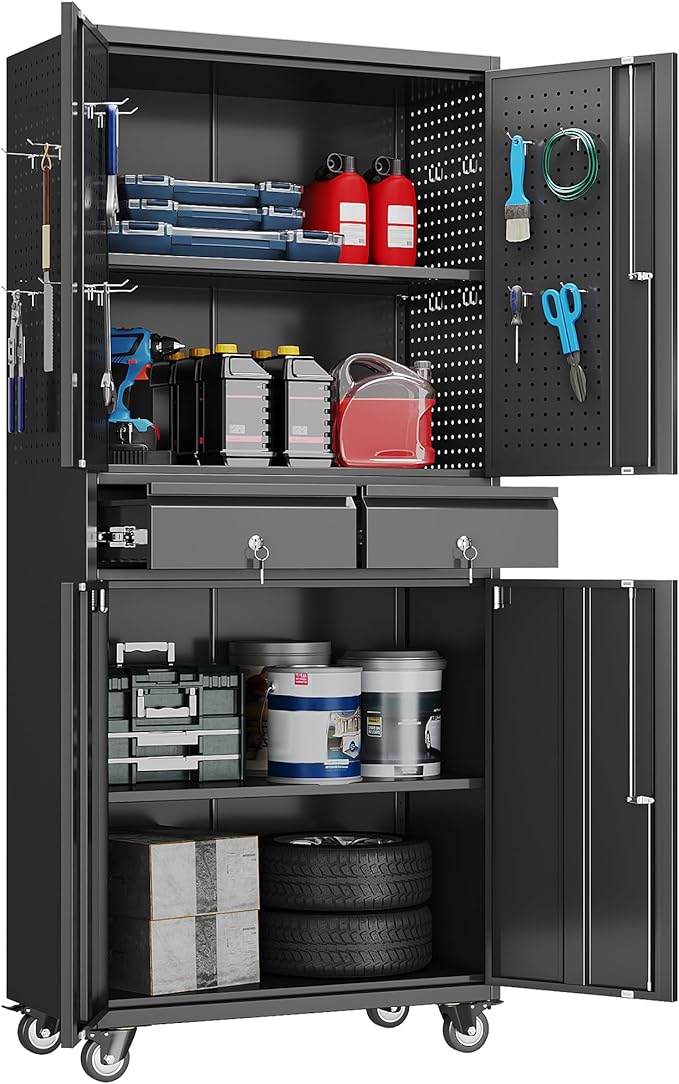 Metal Garage Storage Cabinet by GANGMEIMENTALSTORAGECABINET