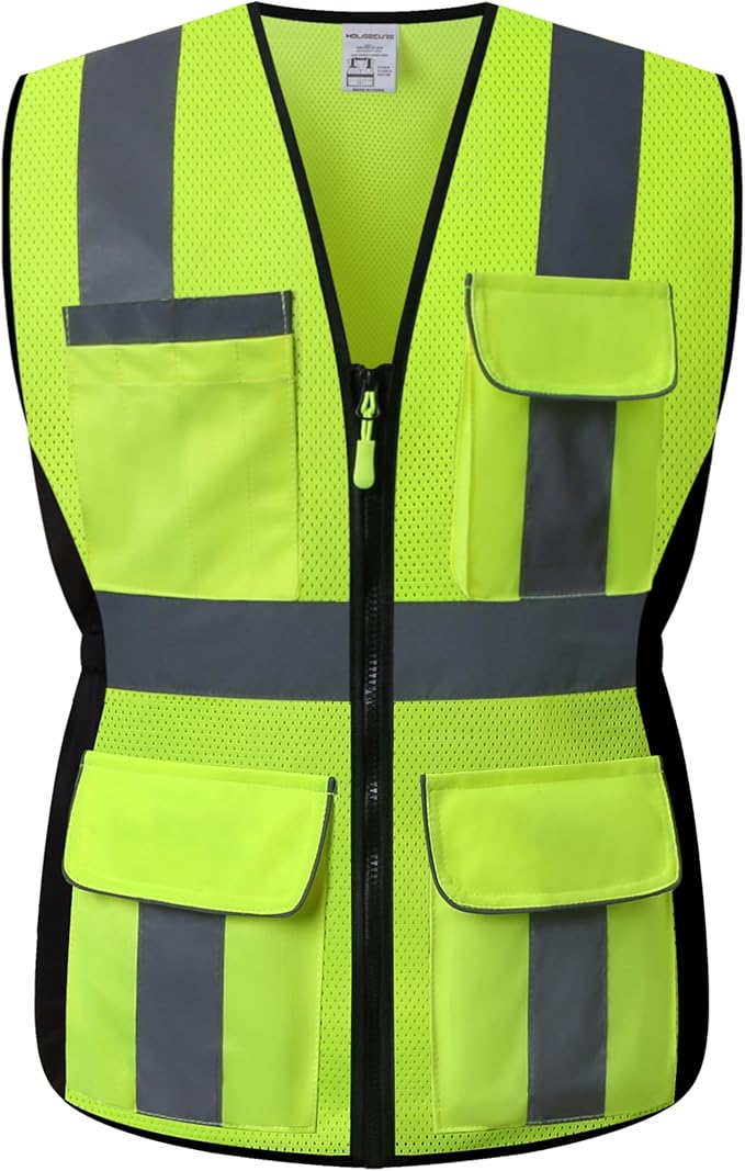 Safety Vest for women, Hi vis Reflective Lady Work vest - Image 2