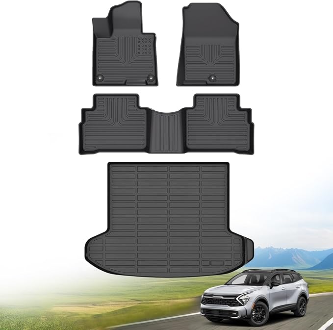 Hutisya-for 2023-2025 Kia Sportage Floor Mats & Cargo Liner Set All Weather by Hutisya