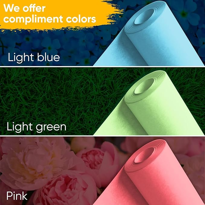 USA Made 18" x 1200" Light Green Paper Roll, 45 lbs Thickness, Kraft Paper - Image 6