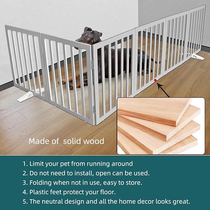 ZJSF Freestanding Indoor Dog Gate - Image 6