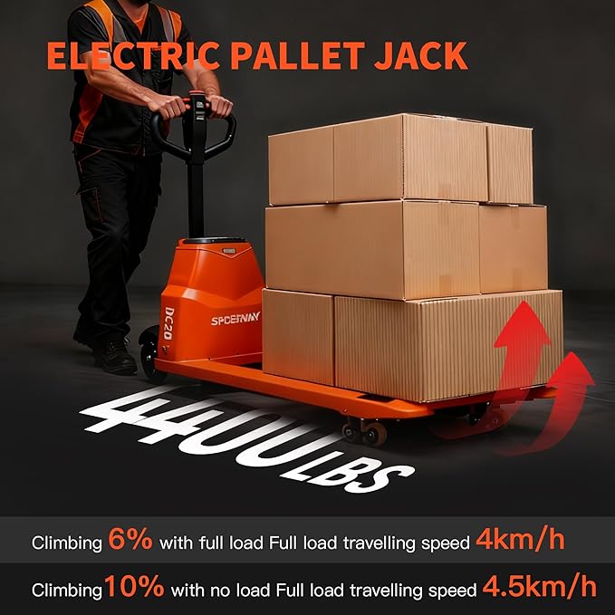 Full Electric Pallet Jack, 4400lbs Capacity Electric Pallet Lift Trucks - Image 6