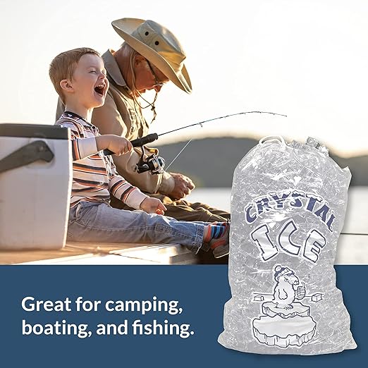 Pinnacle Mercantile 20 lb. Drawstring Ice Bags Heavy-Duty, Puncture-Resistant - Image 7