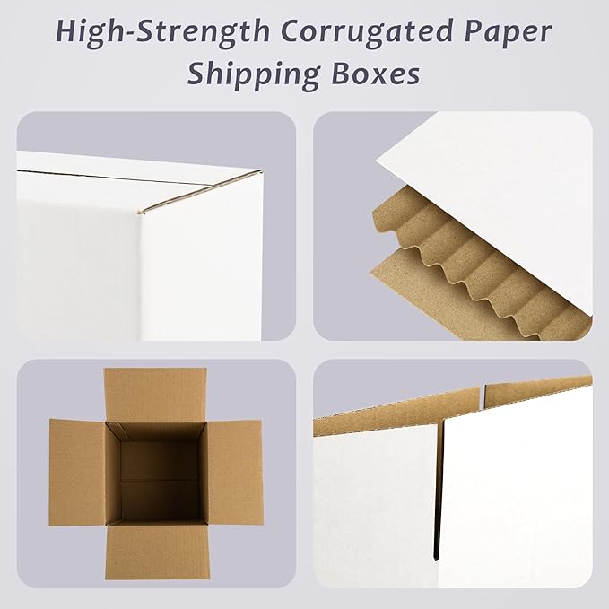 Frametory 8x8x8 Pack of 28 Corrugated Cardboard Packing Shipping Mailing Moving - Image 4