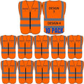 BeautyWill Custom Logo Safety Vest S, 4XL Personalized Safety Vest High by BeautyWill