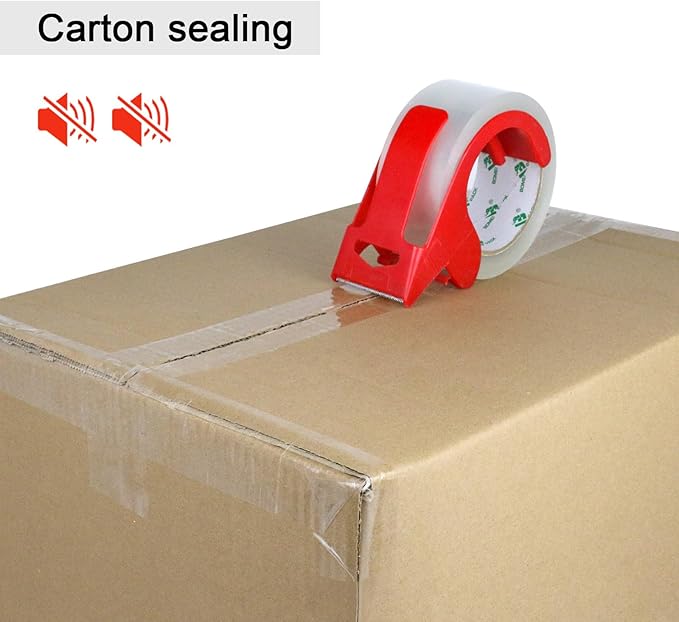 BOMEI PACK No Noise Quiet Clear Packing Tape, Heavy Duty Packaging Tape - Image 4