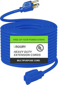 Outdoor Extension Cord Waterproof 50 FT, Flexible 100% Copper 3 Prong Extension by UBOORY