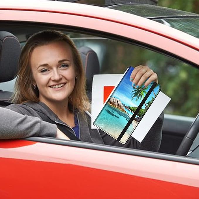 Car Registration and Insurance Holder, Leather Car Glove Box Organizer - Image 7