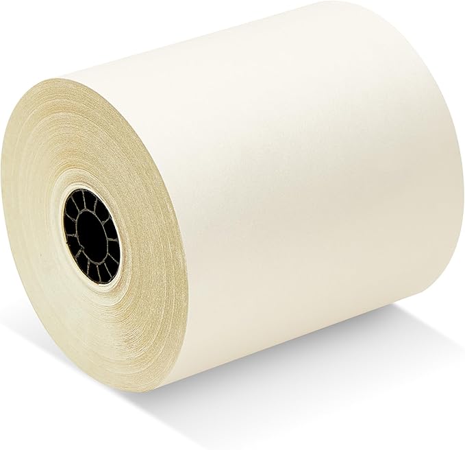 3" x 95' 2-PLY CARBONLESS WHITE/CANARY PoS RECEIPT PAPER - Image 3