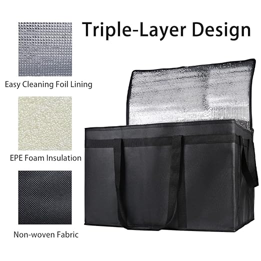 Bodaon 1PK Thermal Insulated Food Delivery Bag - Image 8