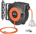 DEWENWILS 30FT Retractable Extension Cord Reel, 16/3C SJTW Heavy Duty Power Cord by DEWENWILS