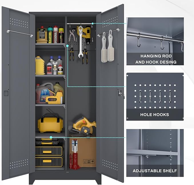 LUCYPAL Metal Storage Cabinet - Image 4
