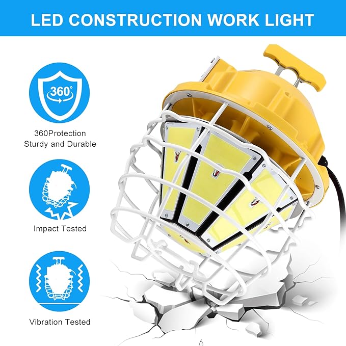 LED Temporary Work Light 250W 37500LM 5000K Daylight White High Bay led - Image 4