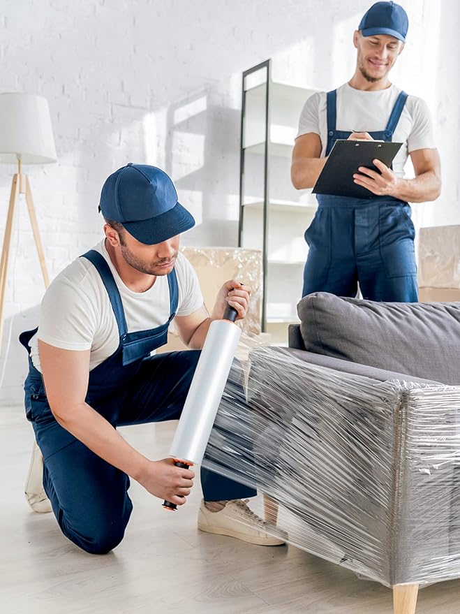 JARLINK 2 Pack Stretch Film, Industrial Strength Stretch up to 650% Stretch - Image 8
