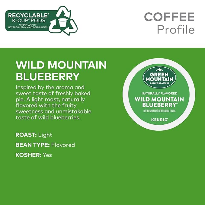 Green Mountain Coffee Roasters Wild Mountain Blueberry Keurig Single-Serve - Image 4
