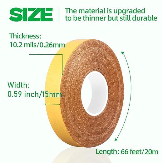 CHENYA Double Sided Tape Heavy Duty, 0.59" X 66 Ft, Strong Carpet Tape - Image 5