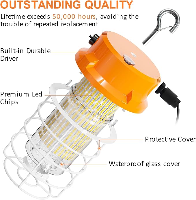150W LED Temporary Work Light 5000K Daylight 22500 Lumens Super Bright - Image 4
