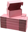 Small Pink Shipping Boxes for Small Business Pack of 25-6x4x3 inches Cardboard by Lmuze